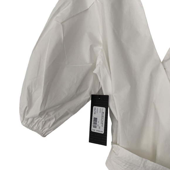 Marciano White Poplin Blouse - Size XS - Picture 7 of 9